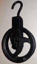 Carrucola in ghisa con gancio diametro 180 mm