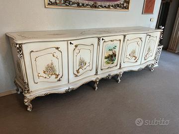 Credenza - stile barocco veneziano crecre chiaro