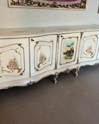 Credenza - stile barocco veneziano crecre chiaro