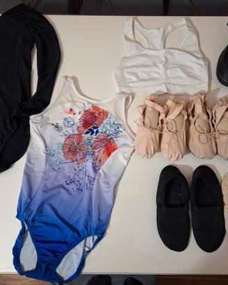 Body, top e scarpette danza 14 anni