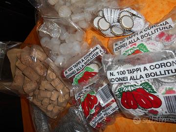Tappi sughero/metallo/gabbiette e plastica per agr