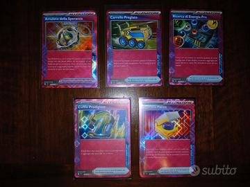 Lotto 5 Carte Pokemon Ita Rare Asso Tattico Holo