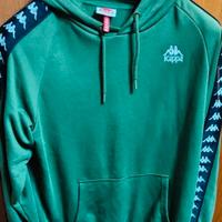 Felpa Kappa originale  verde con bande logo 