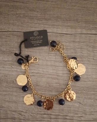 bracciale Etrusca con pietre naturali viola 