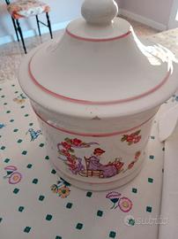 Biscottiera colussi  vintage Deruta