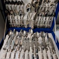 Servizio posate in argento 800