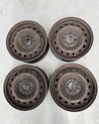 4 Cerchi ferro 13 pollici Fiat Panda