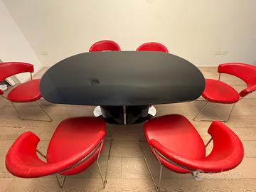 Tavolo Calligaris in vetro allungabile