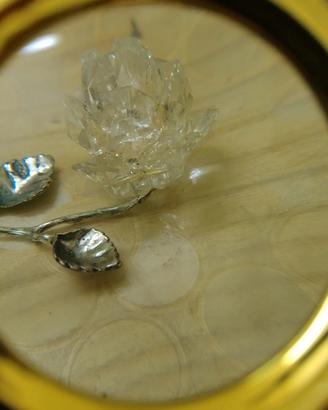 rosa puro cristallo+ argento 