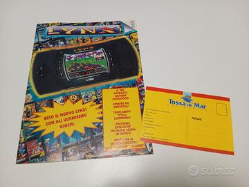 Rivista Atari Lynx + Cartolina concorso Olimpiadi 