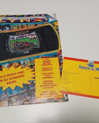 Rivista Atari Lynx + Cartolina concorso Olimpiadi 