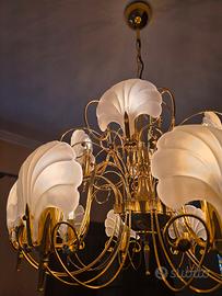 Lampadario Monumentale Vintage anni '70 - 12 Luci 