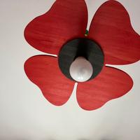 Lampadario bambina a forma di fiore