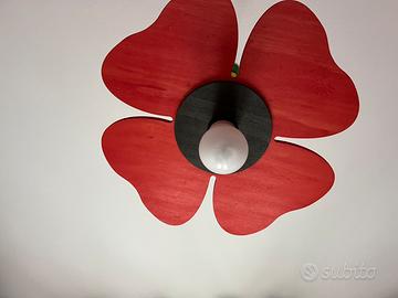 Lampadario bambina a forma di fiore