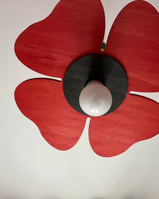 Lampadario bambina a forma di fiore
