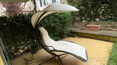 Sdraio Sospesa da Giardino color Panna e Grigio