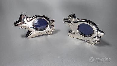 PORTAFOTO n. 2 in ARGENTO a forma di aeroplano