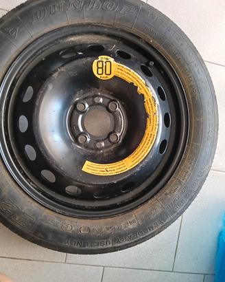 ruotino di scorta per panda diametro 15 t125/80 r1