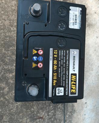 Batteria Renault 60 ah 