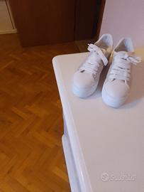 scarpe FRAU donna bianche n.37 usate solo 1 volta 