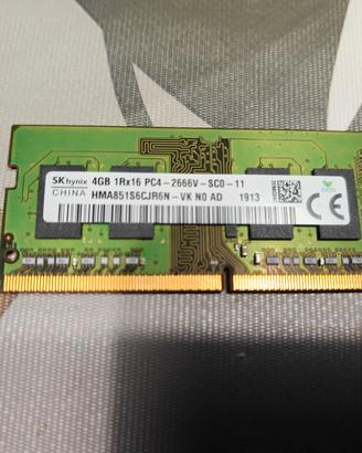 Ram DDR4 SODIMM 2666mhz 4 Gb