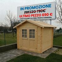 CASETTA DI LEGNO 6MQ - 19mm - MOD. SORRENTO