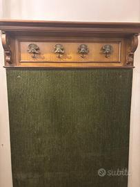 Appendiabiti da parete vintage con mensola e panne