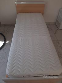 Letto 1 piazza con doghe alzabili