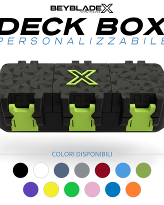 Deck Box Beyblade X Personalizzabile