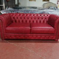 2 posti max Chester in pelle vintage o spessorata