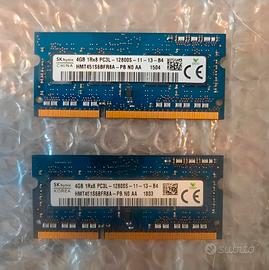 2x4gb ram ddr3L sodimm sk hynix