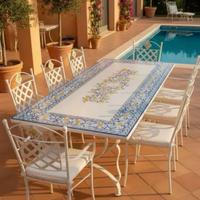 Tavolo in pietra lavica personalizzabile 200x100