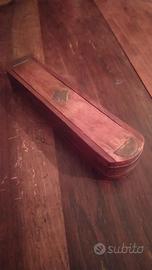 antica scatolina in legno porta penne