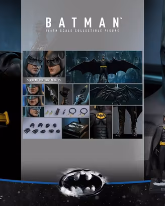 Action Figure Batman Returns Hot toys 1/6 Keaton
