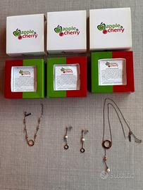 Bracciale Orecchini Girocollo apple&cherry