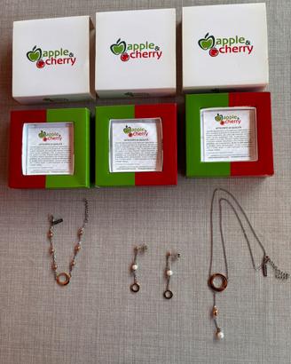 Bracciale Orecchini Girocollo apple&cherry