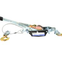 ARGANO a LEVA con CAVO e 2 GANCI TRAINO