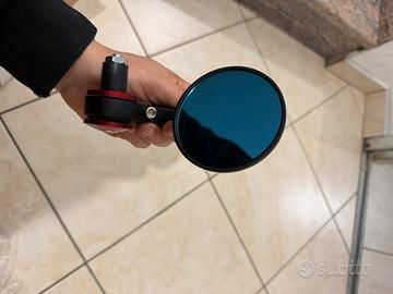 Specchietti Bar End Moto universali nero/rosso