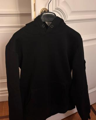 Felpa stone Island nera