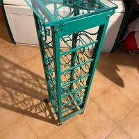 Porta bottiglie in ferro