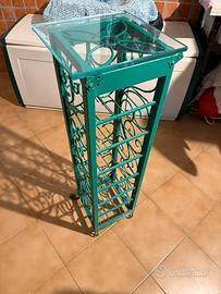 Porta bottiglie in ferro