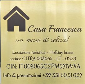 Casa Francesca. Un mare di relax