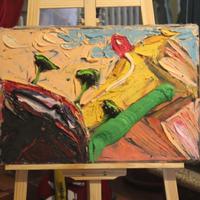 ENZO FEDERICI PAESAGGIO ANNO 2000 - SILICONE SU TE