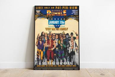 #078 - Poster Locandina WWE WWF Royal Rumble 1992