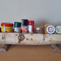 Porta spezie, porta tisane, artigianale in legno