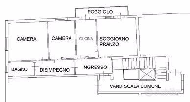 Appartamento di 104 m² con 3 locali e box auto a P