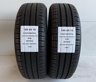 2 gomme 195 65 15 continental a1441