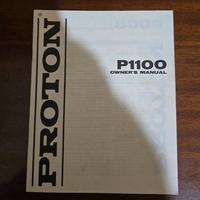 Manuale Proton P 1100 Preamplificatore