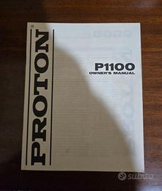 Manuale Proton P 1100 Preamplificatore