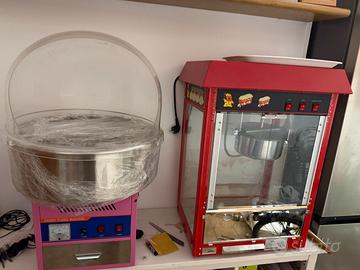 Macchina pop-corn e zucchero filato